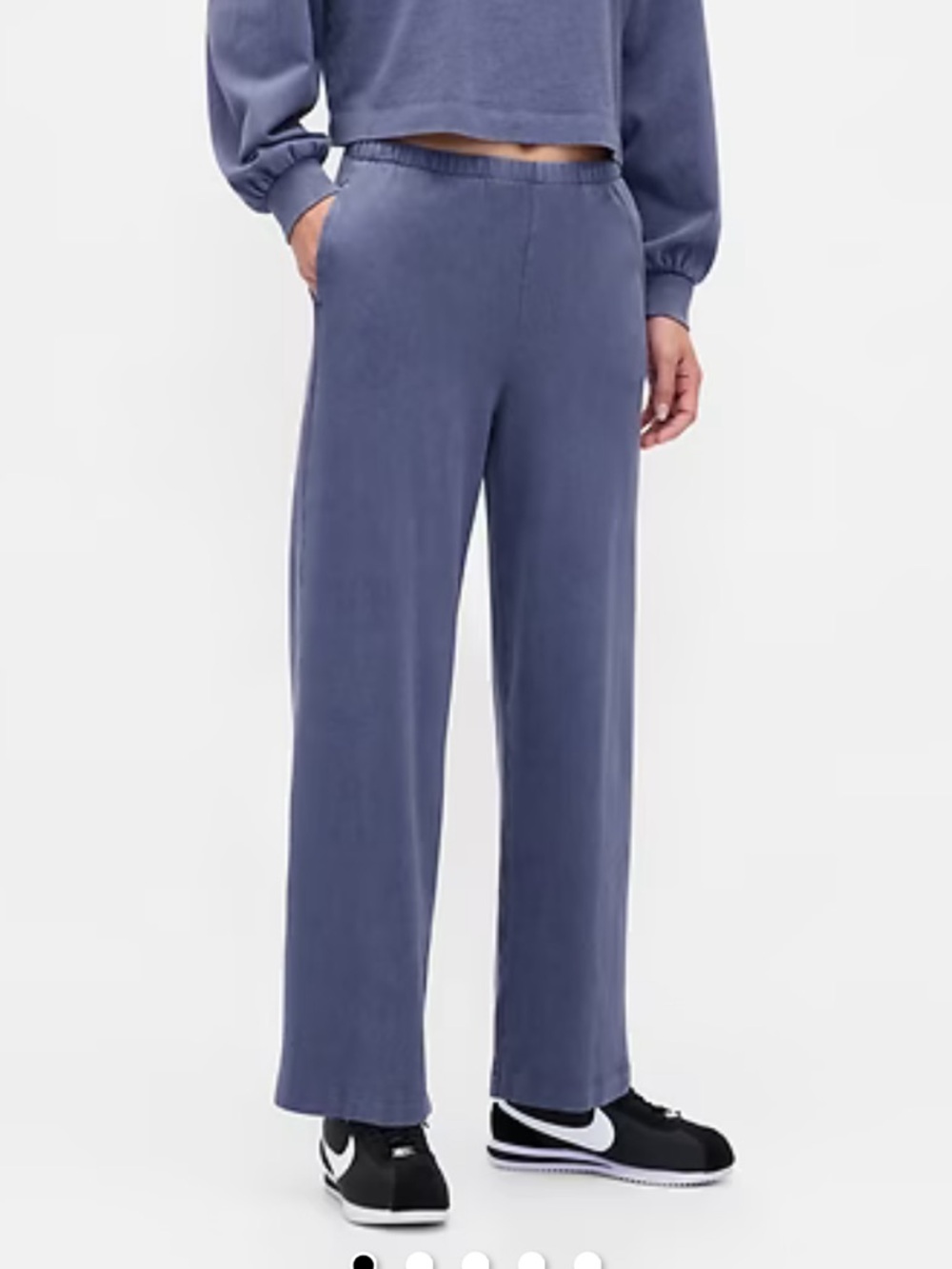 GAP heavyweight straight Sweatpants in Blue Ridge